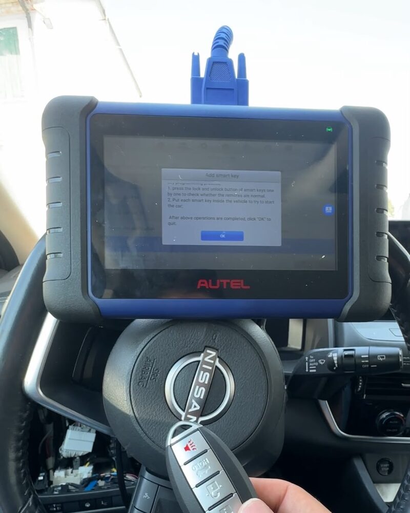 Smart key Nissan aggiunta con programmatore Autel